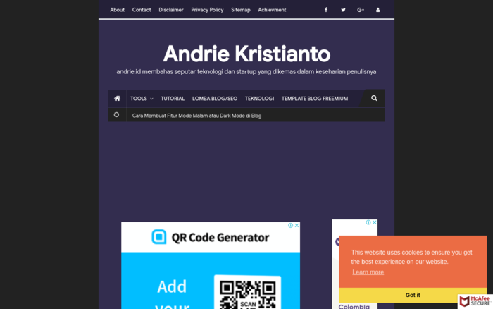 Andrie Kristianto – Blog Personal